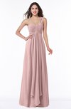 ColsBM Sophie Silver Pink Elegant A-line Asymmetric Neckline Chiffon Floor Length Ruching Plus Size Bridesmaid Dresses