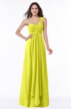 ColsBM Sophie Sulphur Spring Elegant A-line Asymmetric Neckline Chiffon Floor Length Ruching Plus Size Bridesmaid Dresses