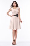 ColsBM Julie Silver Peony Glamorous V-neck Sleeveless Zip up Knee Length Flower Plus Size Bridesmaid Dresses