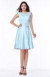 ColsBM Delilah Ice Blue Informal A-line Jewel Sleeveless Sash Plus Size Bridesmaid Dresses