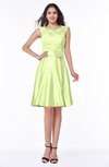 ColsBM Delilah Lime Green Informal A-line Jewel Sleeveless Sash Plus Size Bridesmaid Dresses