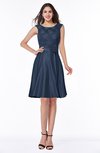 ColsBM Delilah Navy Blue Informal A-line Jewel Sleeveless Sash Plus Size Bridesmaid Dresses