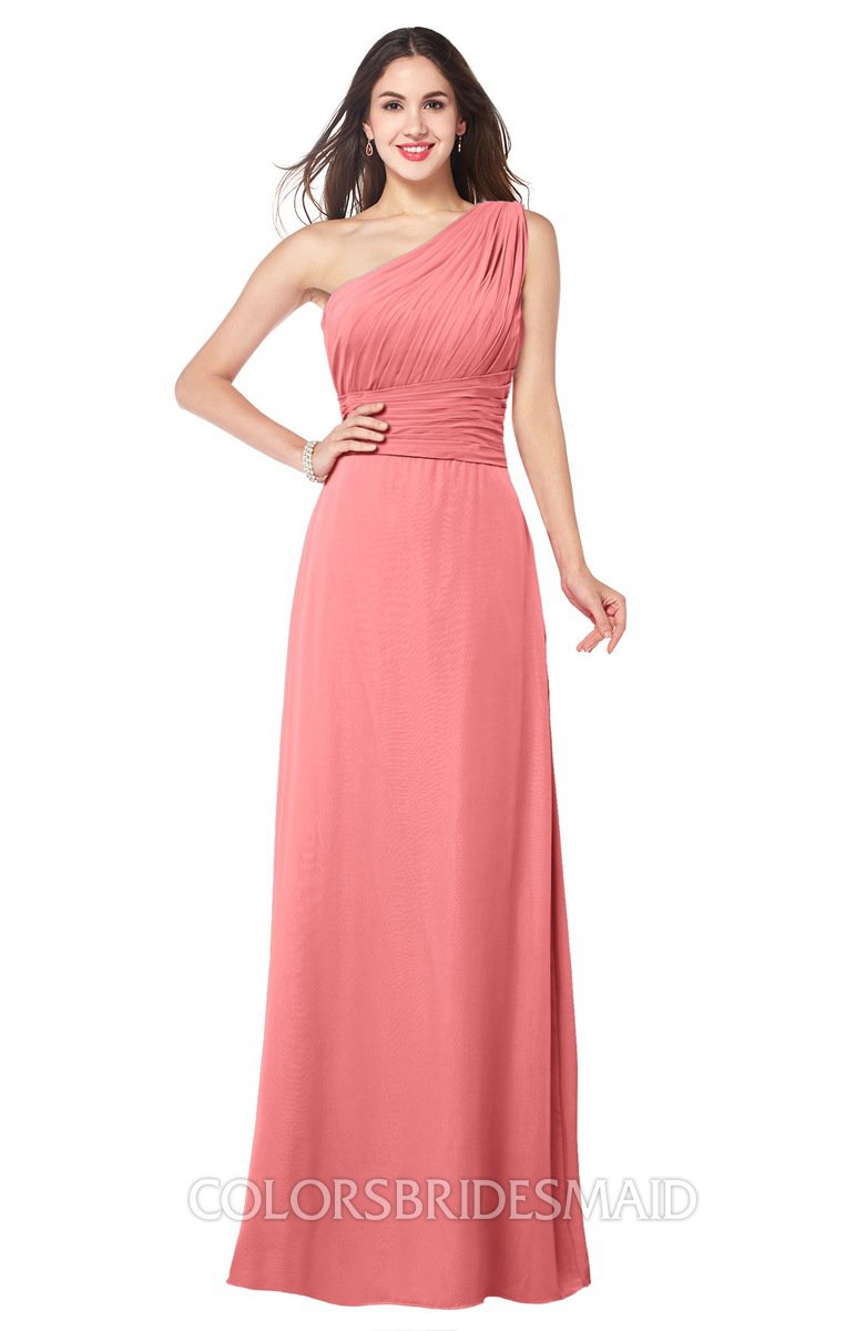 ColsBM Aislinn Coral Bridesmaid Dresses ColorsBridesmaid