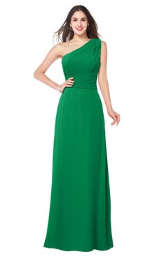 ColsBM Aislinn Jelly Bean Modest A-line Sleeveless Half Backless Floor Length Ribbon Plus Size Bridesmaid Dresses