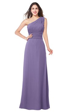 ColsBM Aislinn Lilac Modest A-line Sleeveless Half Backless Floor Length Ribbon Plus Size Bridesmaid Dresses