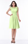 ColsBM Jenny Butterfly Simple A-line Scoop Sleeveless Chiffon Knee Length Plus Size Bridesmaid Dresses