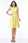 ColsBM Jenny Daffodil Simple A-line Scoop Sleeveless Chiffon Knee Length Plus Size Bridesmaid Dresses