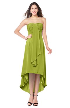 ColsBM Emilee Green Oasis Sexy A-line Sleeveless Half Backless Asymmetric Plus Size Bridesmaid Dresses