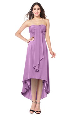 ColsBM Emilee Orchid Sexy A-line Sleeveless Half Backless Asymmetric Plus Size Bridesmaid Dresses
