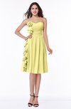 ColsBM Arely Daffodil Modern A-line Sweetheart Zip up Knee Length Fringe Plus Size Bridesmaid Dresses