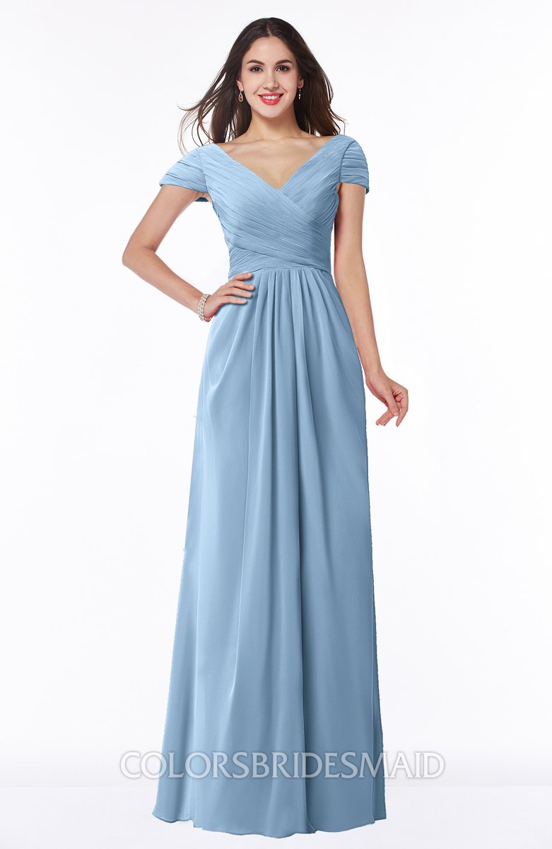 Dusty Blue Dress Short Online Sale, UP ...