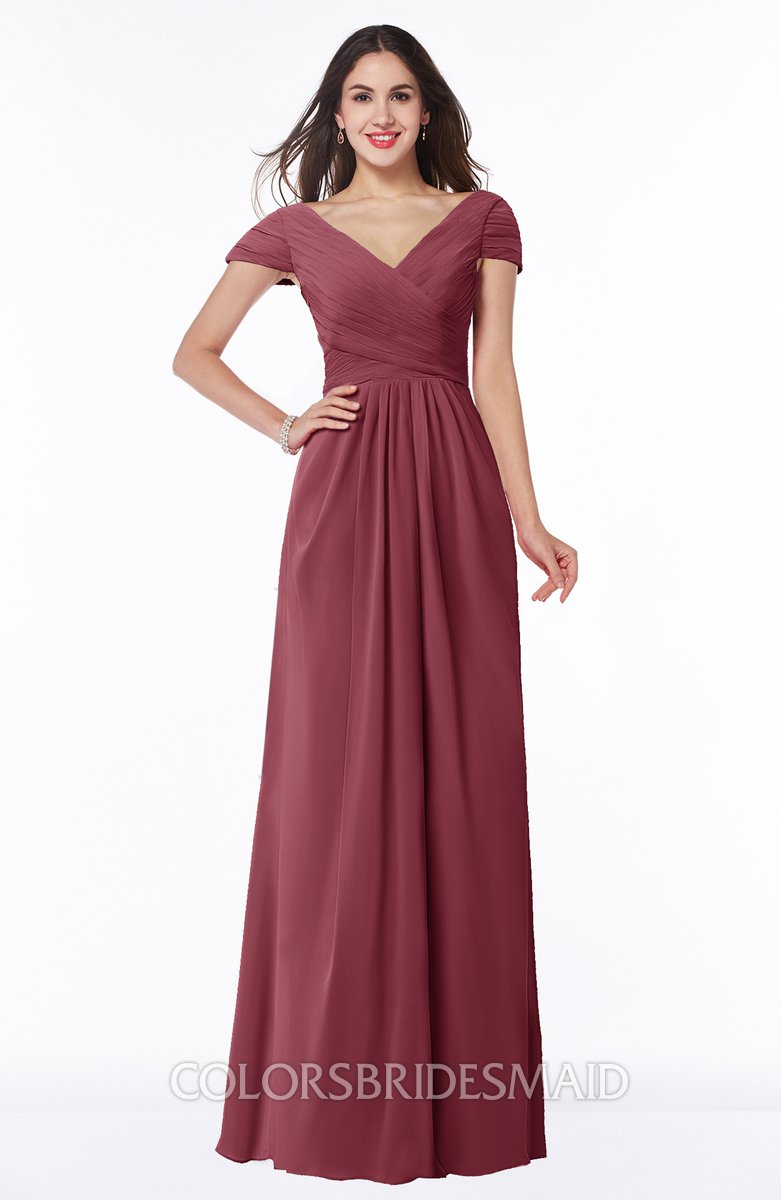 wine bridesmaid dresses