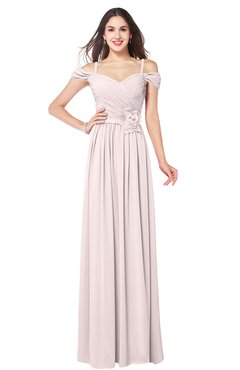 ColsBM Susan Angel Wing Mature Short Sleeve Zipper Floor Length Ribbon Plus Size Bridesmaid Dresses