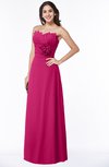 ColsBM Elaine Beetroot Purple Modern A-line Sleeveless Zip up Flower Plus Size Bridesmaid Dresses