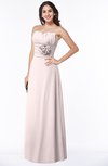 ColsBM Elaine Light Pink Modern A-line Sleeveless Zip up Flower Plus Size Bridesmaid Dresses