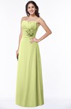 ColsBM Elaine Lime Green Modern A-line Sleeveless Zip up Flower Plus Size Bridesmaid Dresses