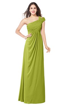 ColsBM Bethany Green Oasis Modern A-line Sleeveless Chiffon Floor Length Plus Size Bridesmaid Dresses