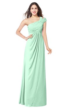 ColsBM Bethany Honeydew Modern A-line Sleeveless Chiffon Floor Length Plus Size Bridesmaid Dresses