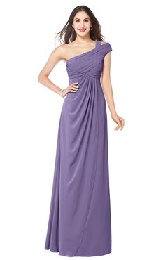 ColsBM Bethany Lilac Modern A-line Sleeveless Chiffon Floor Length Plus Size Bridesmaid Dresses