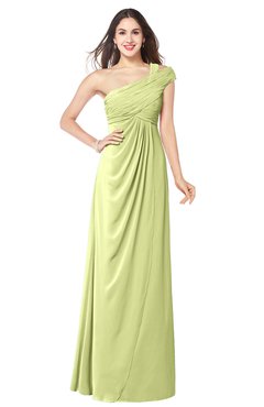 ColsBM Bethany Lime Sherbet Modern A-line Sleeveless Chiffon Floor Length Plus Size Bridesmaid Dresses