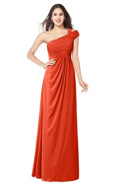 ColsBM Bethany Persimmon Modern A-line Sleeveless Chiffon Floor Length Plus Size Bridesmaid Dresses