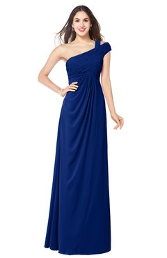ColsBM Bethany Sodalite Blue Modern A-line Sleeveless Chiffon Floor Length Plus Size Bridesmaid Dresses
