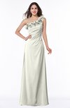 ColsBM Nola Ivory Modern A-line One Shoulder Chiffon Ruching Plus Size Bridesmaid Dresses