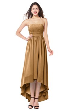 ColsBM Autumn Doe Simple A-line Sleeveless Zip up Asymmetric Ruching Plus Size Bridesmaid Dresses