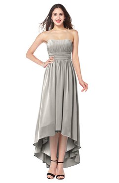 ColsBM Autumn Hushed Violet Simple A-line Sleeveless Zip up Asymmetric Ruching Plus Size Bridesmaid Dresses