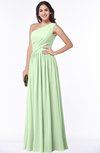 ColsBM Felicity Seacrest Classic A-line One Shoulder Half Backless Floor Length Pleated Plus Size Bridesmaid Dresses