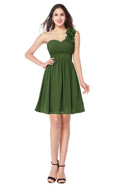 ColsBM Bianca Garden Green Elegant Sweetheart Sleeveless Zipper Mini Flower Plus Size Bridesmaid Dresses