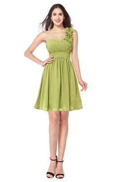 ColsBM Bianca Pistachio Elegant Sweetheart Sleeveless Zipper Mini Flower Plus Size Bridesmaid Dresses