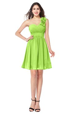 ColsBM Bianca Sharp Green Elegant Sweetheart Sleeveless Zipper Mini Flower Plus Size Bridesmaid Dresses