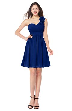 ColsBM Bianca Sodalite Blue Elegant Sweetheart Sleeveless Zipper Mini Flower Plus Size Bridesmaid Dresses