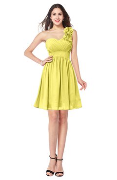 ColsBM Bianca Yellow Iris Elegant Sweetheart Sleeveless Zipper Mini Flower Plus Size Bridesmaid Dresses