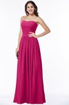 ColsBM Janelle Beetroot Purple Modern Zip up Chiffon Floor Length Pleated Plus Size Bridesmaid Dresses