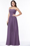 ColsBM Janelle Eggplant Modern Zip up Chiffon Floor Length Pleated Plus Size Bridesmaid Dresses