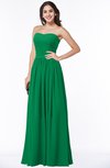 ColsBM Janelle Green Modern Zip up Chiffon Floor Length Pleated Plus Size Bridesmaid Dresses