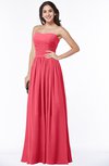 ColsBM Janelle Guava Modern Zip up Chiffon Floor Length Pleated Plus Size Bridesmaid Dresses