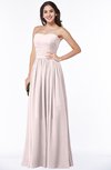 ColsBM Janelle Light Pink Modern Zip up Chiffon Floor Length Pleated Plus Size Bridesmaid Dresses