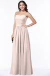 ColsBM Janelle Silver Peony Modern Zip up Chiffon Floor Length Pleated Plus Size Bridesmaid Dresses