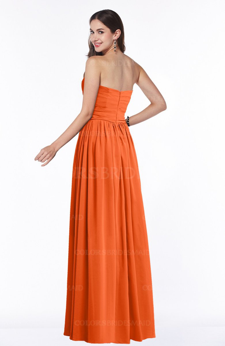 ColsBM Janelle Tangerine Bridesmaid Dresses ColorsBridesmaid
