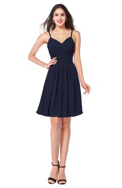 ColsBM Scarlet Peacoat Simple Spaghetti Sleeveless Half Backless Ribbon Plus Size Bridesmaid Dresses