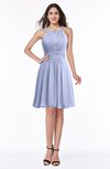 ColsBM Brynn Blue Heron Simple A-line Jewel Half Backless Beaded Bridesmaid Dresses