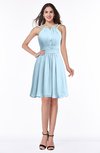 ColsBM Brynn Ice Blue Simple A-line Jewel Half Backless Beaded Bridesmaid Dresses