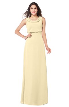 ColsBM Willow Cornhusk Classic A-line Jewel Sleeveless Zipper Draped Plus Size Bridesmaid Dresses