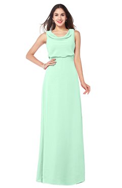 ColsBM Willow Honeydew Classic A-line Jewel Sleeveless Zipper Draped Plus Size Bridesmaid Dresses