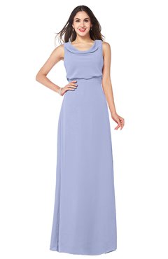 ColsBM Willow Lavender Classic A-line Jewel Sleeveless Zipper Draped Plus Size Bridesmaid Dresses