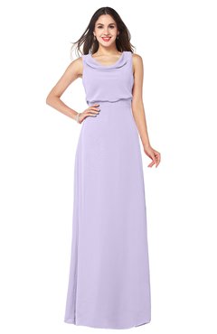 ColsBM Willow Light Purple Classic A-line Jewel Sleeveless Zipper Draped Plus Size Bridesmaid Dresses