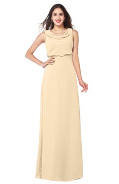 ColsBM Willow Marzipan Classic A-line Jewel Sleeveless Zipper Draped Plus Size Bridesmaid Dresses